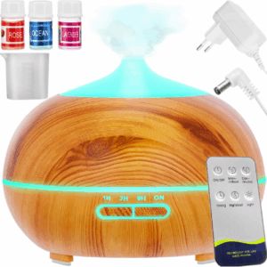 Ultradźwiękowy nawilżacz powietrza z dyfuzorem zapachowym i światłem LED